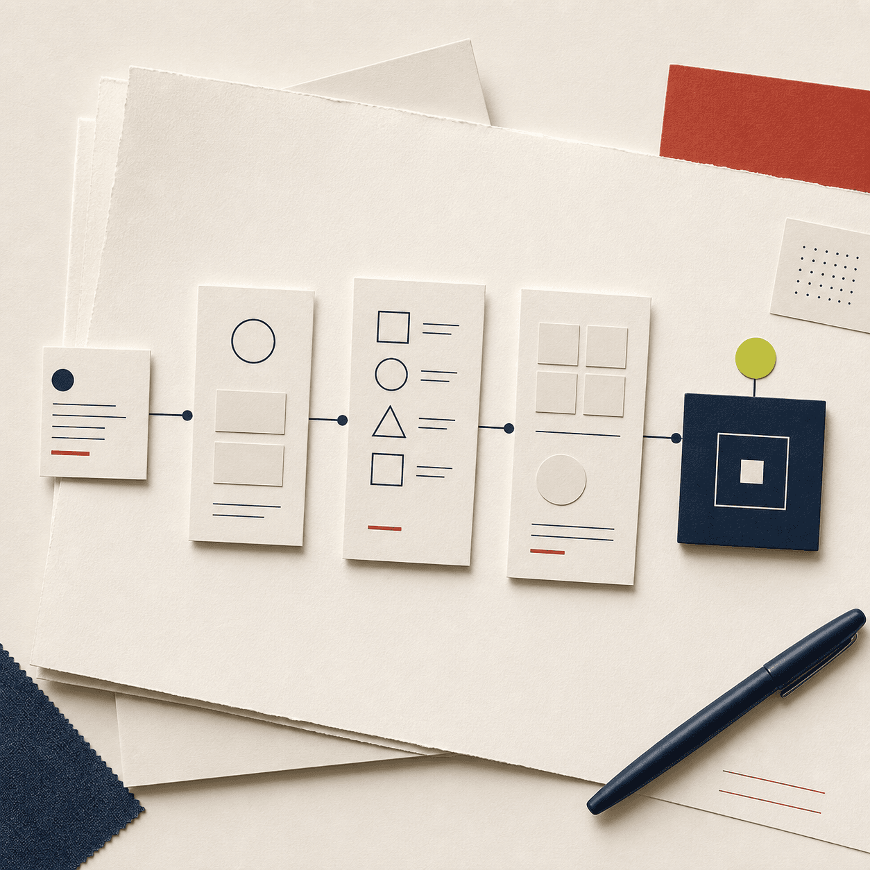Editorial workflow visual for gamification and customer engagement